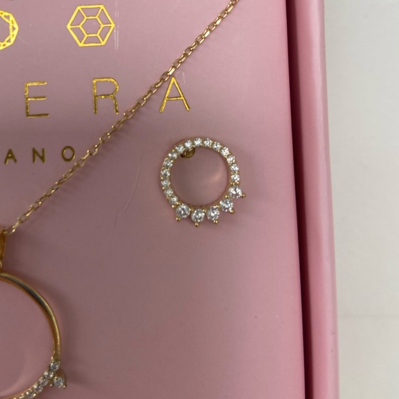 Sphera Milano Circle Pendant Necklace & Earrings - Picture 3 of 5